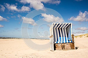 beach chair sandy beach Sylt