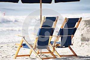 Beach chairs