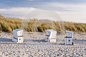 Beach Chairs on the Beach of Ahrenshoop