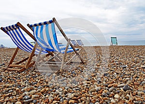 Beach Chairs on Brighton Beach