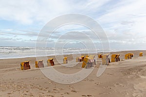 Beach chairs Egmond aan Zee, The Netherlands