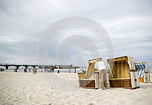 Beach chairs ready.