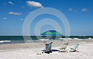 Beach Chairs with Umbrella