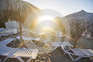 Beach chairs in Varadero, hotels and resorts locations