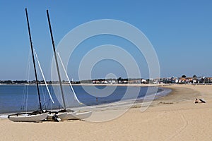 Beach at Chatelaillon Plage near La Rochelle - France