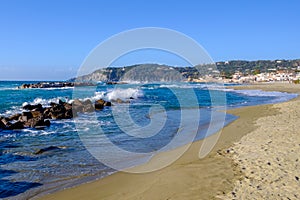 The beach of Chiaia, Ischia, Italy. photo