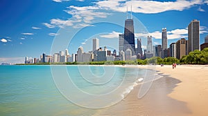 beach chicago lake michigan