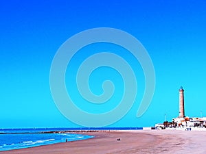 Beach of Chipiona in Cadiz photo