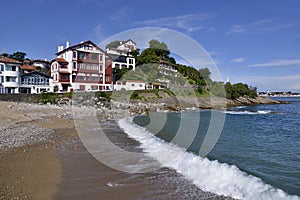 Beach of Ciboure in France