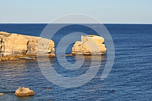 Beach cliff in Algarve. Portugal