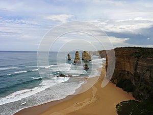 Beach and cliffs