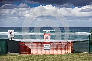 Beach closed due to covid 19 pandemic, coronavirus fears forces international governments to shutdown beaches