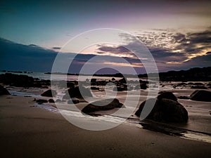 Beach in co. Gaway of Ireland