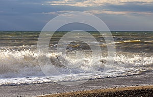 Beach coast of Western Crimea