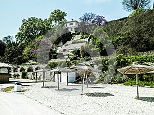 Beach and coastal area in Balchik, Bulgaria