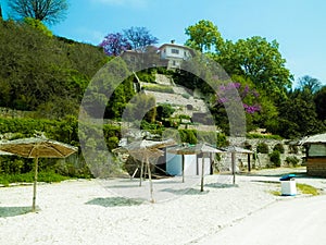 Beach and coastal area in Balchik, Bulgaria