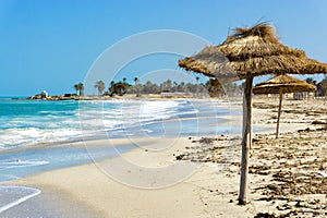 Beach in the Coastal Area of Djerba in Tunisia