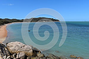 Beach and coastal view at Geoffrey Bay, Magnetic Island, QLD, Australia