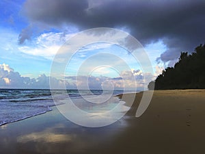 Beach Coastline Cloud Seaside Concept