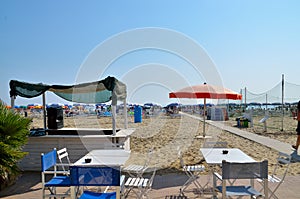 Beach on the coasts of Italy