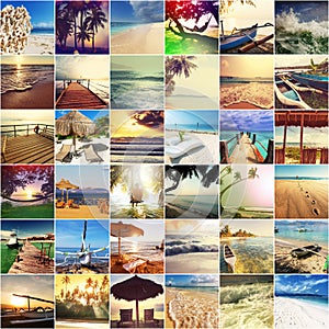 Beach collage