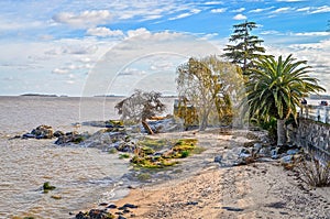 The beach in Colonia, waterfront, sea, Uruguay