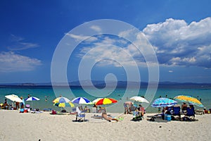 Playa vistoso paraguas 