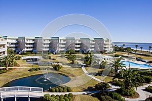 Beach Condos and Fountains