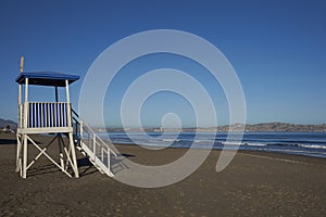 Beach at Coquimbo in northern Chile.