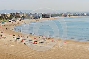 The beach on Costa Dorada shore