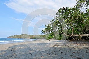 Beach in Costa Rica. Coastlines bordering.