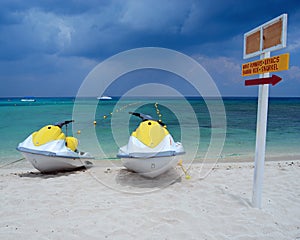 On the Beach in Cozumel