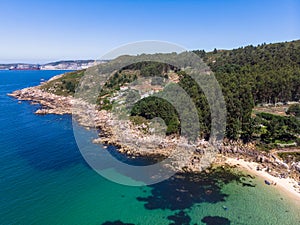 Beach with crystal clear water photo