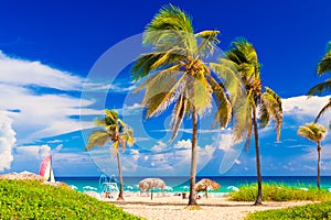 The beach in Cuba