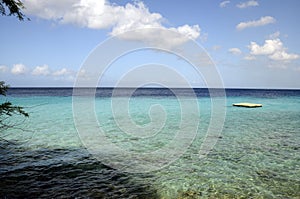 Beach in Curacao island, Caribbean Sea