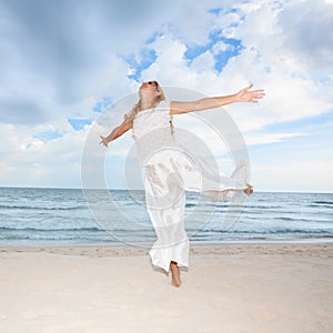 Beach dancing