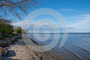 Beach on the Danish countryside near town of Kalvehave