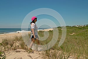 Beach Day at Montauk, Long Island New York, USA.