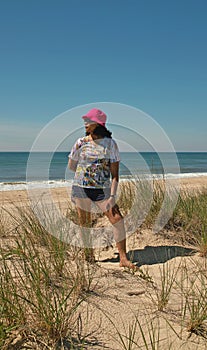 Beach Day at Montauk, Long Island New York, USA.