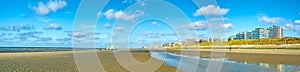 Beach  at De Panne, North Sea, in Belgium