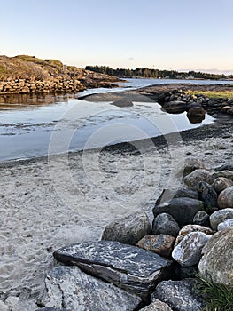 Beach, Sola Beach in Norway photo