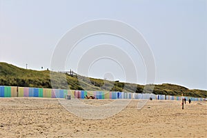 A beach in Domburg in Zeeland, in the Netherlands