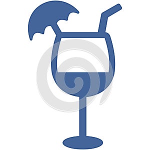 Beach drink VIsolated Vector icon which can easily modify or edit