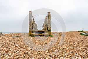 Beach in Eastbourne, East Sussex, UK