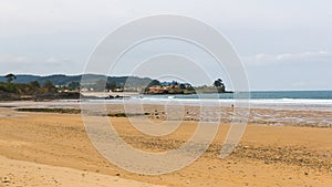 Beach of El Barrigon. Asturias. Spain photo