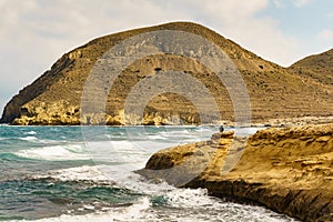 Beach El Playazo, seascape in Spain photo