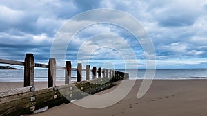 Beach, English Village, Dawlish Warren, Devon, UK