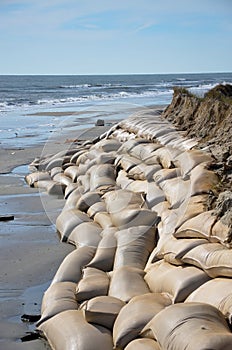 Beach erosion