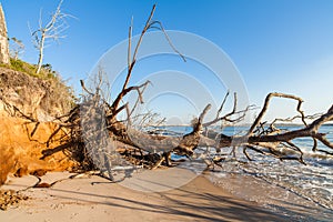 Beach erosion