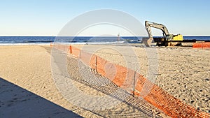 Beach erosion